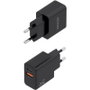 Aisens Cargador de Pared GaN 20W con Cable USB-C, Negro ASCH-20W2P084-BK